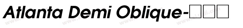 Atlanta Demi Oblique字体转换